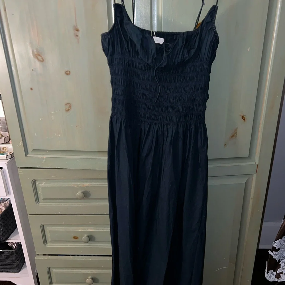 Faithfull the Brand Dark Blue Maxi Dress - Picture 2 of 5